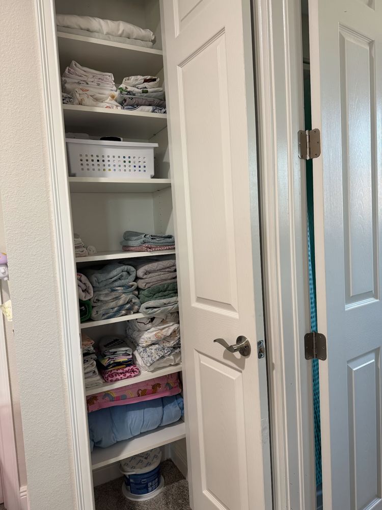 Linen Closet after
