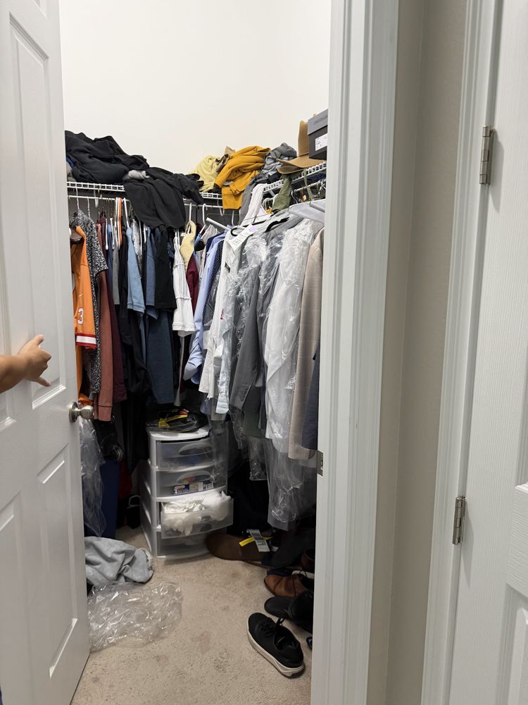 Primary Closet before