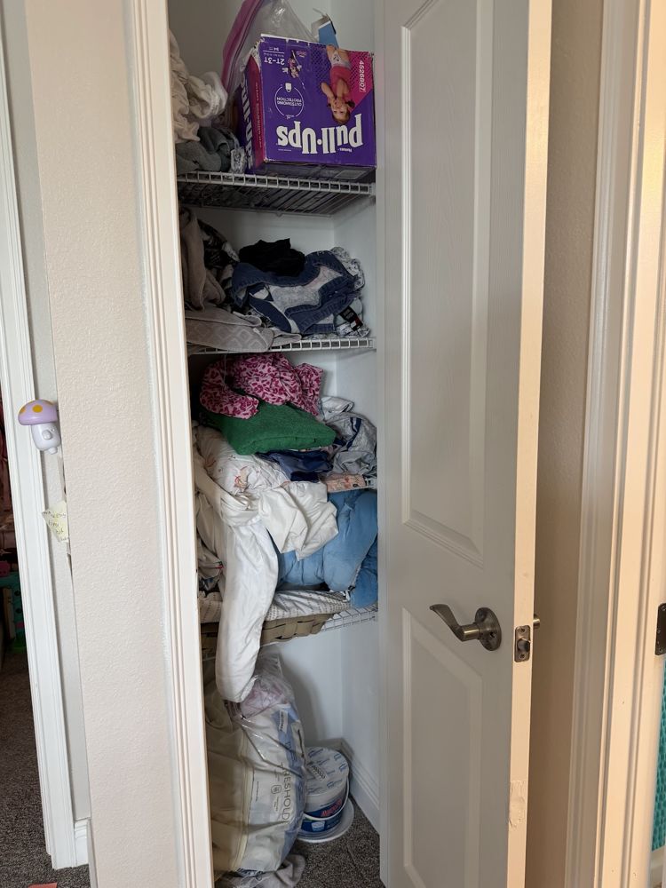 Linen Closet before